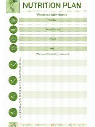 Icon representing a nutrition plan template